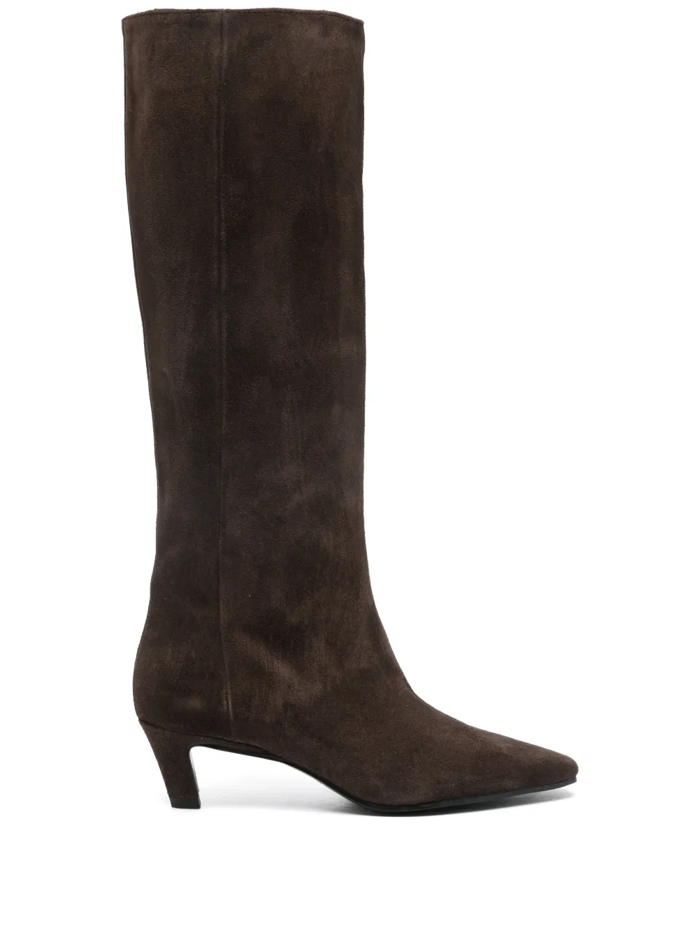 biancadi 50mm pointed leather boots | Brown | Image 1