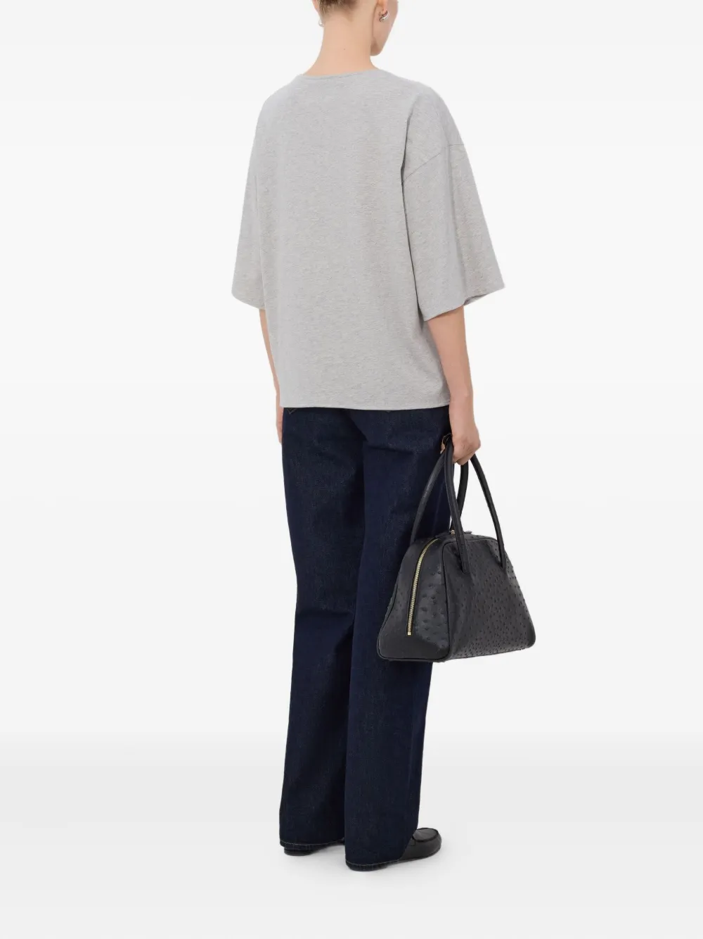 Loulou De Saison Osis Drop-shoulder T-shirt In Gray