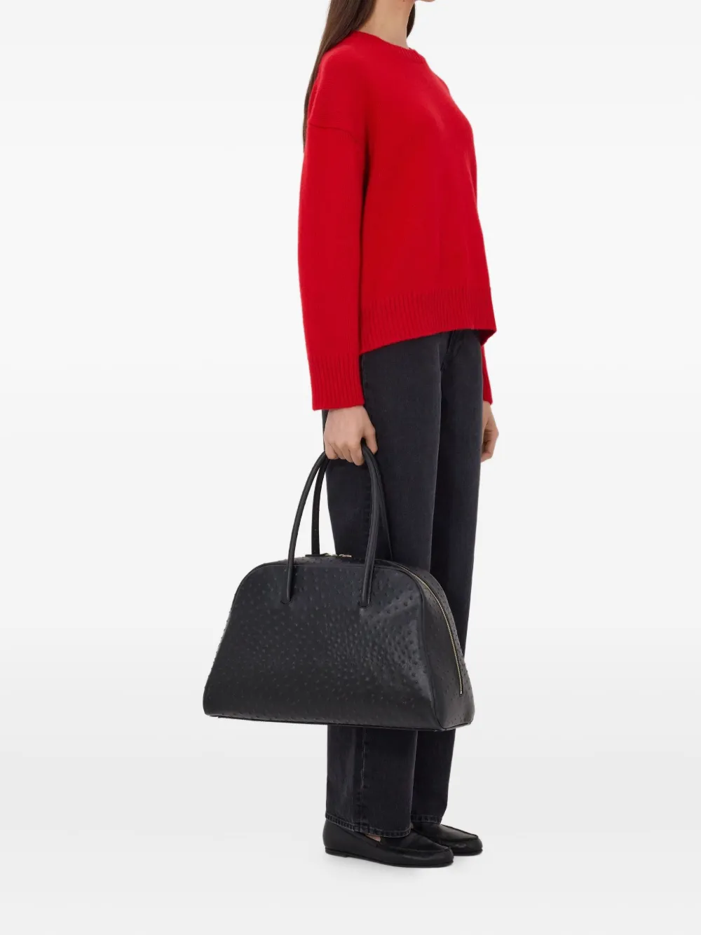 Loulou De Saison Pia Drop-shoulder Sweater In Red