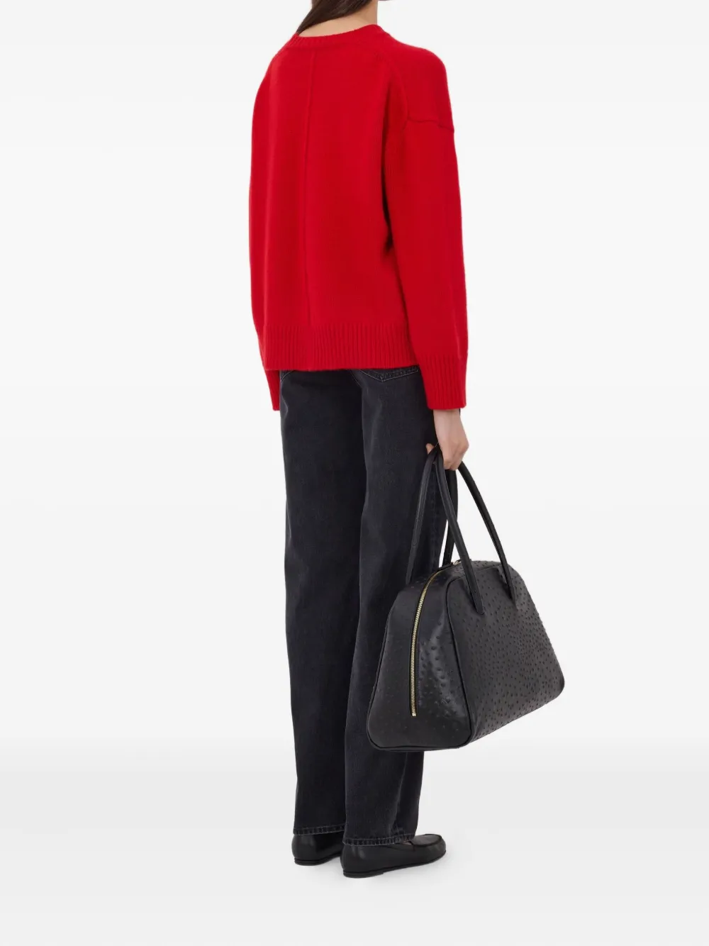 Loulou De Saison Pia Drop-shoulder Sweater In Red