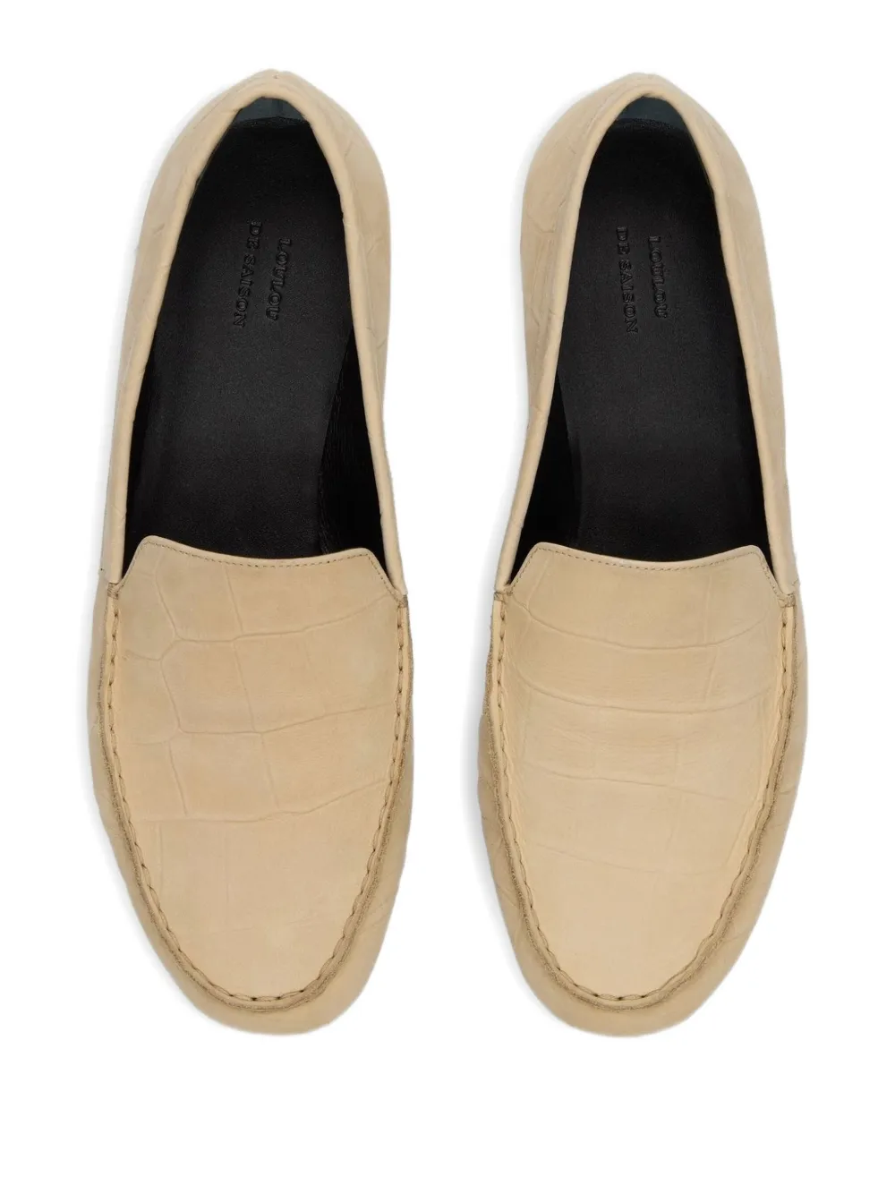  Loulou De Saison Pesaro Topstitching Loafers - Neutrals 