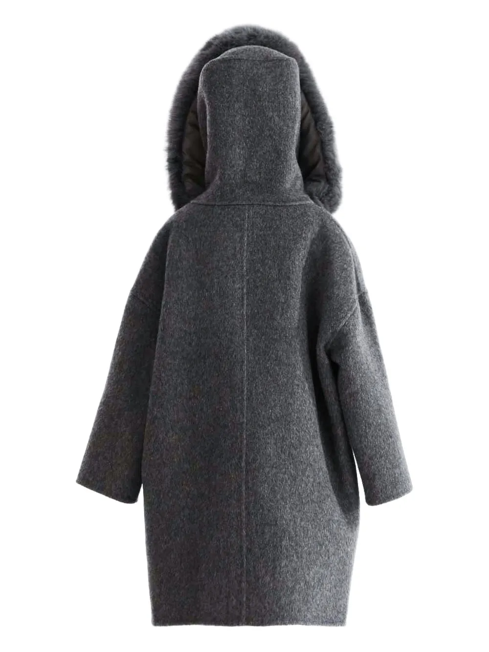 Tulleen abrigo con capucha de pelo artificial | Abrigos de lana | Image 2