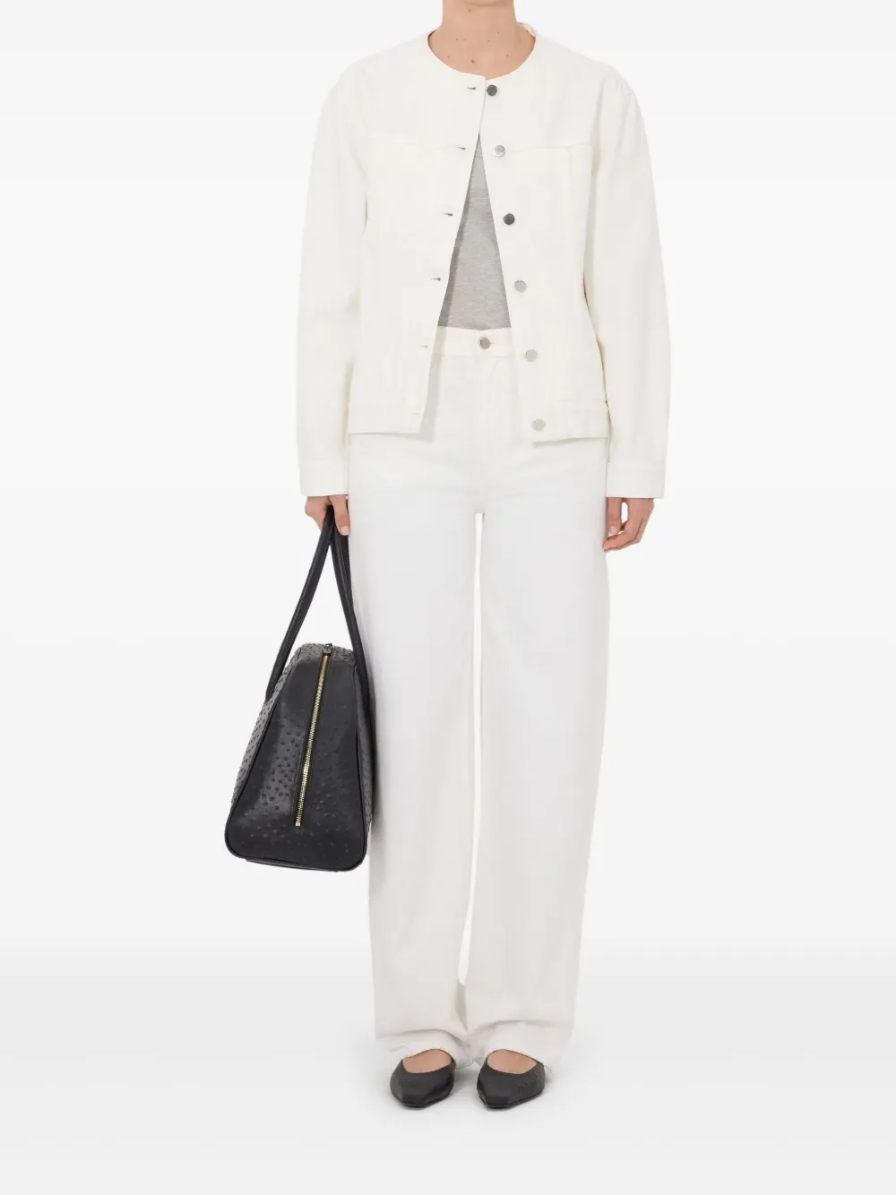  Loulou De Saison Rima Patch-pocket Jacket - White 