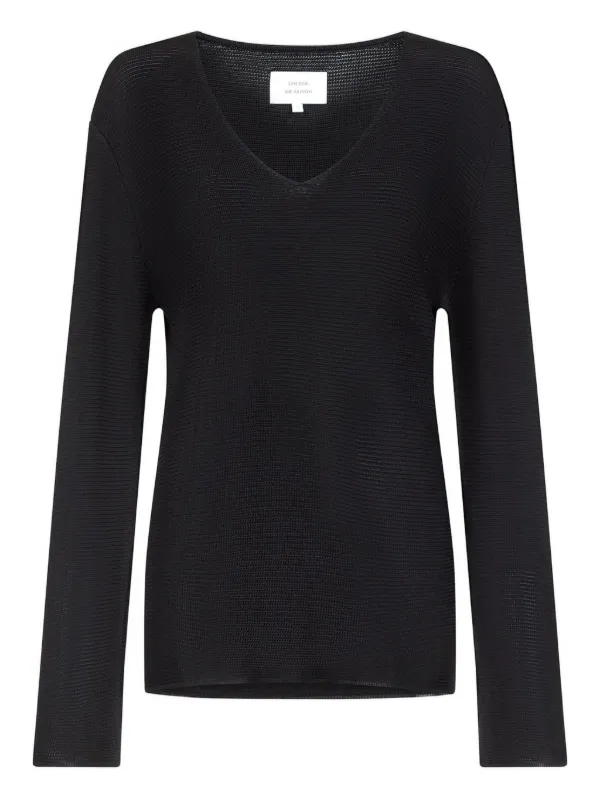 LouLou De Saison Saya Vネックセーター | ブラック | FARFETCH JP