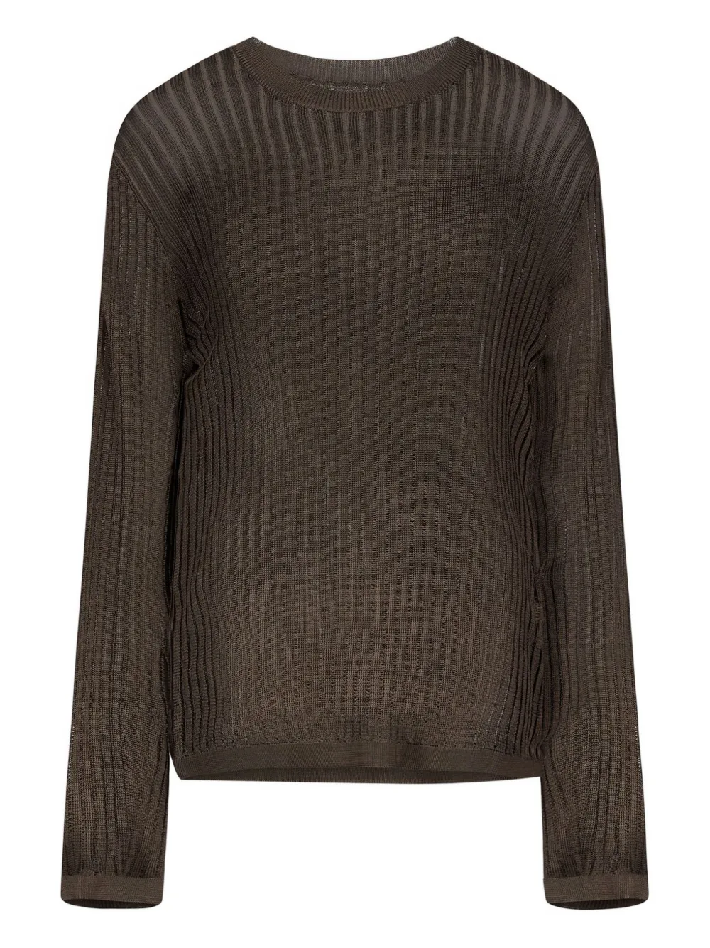 Hedora Ribbed Semi-Sheer Jumper