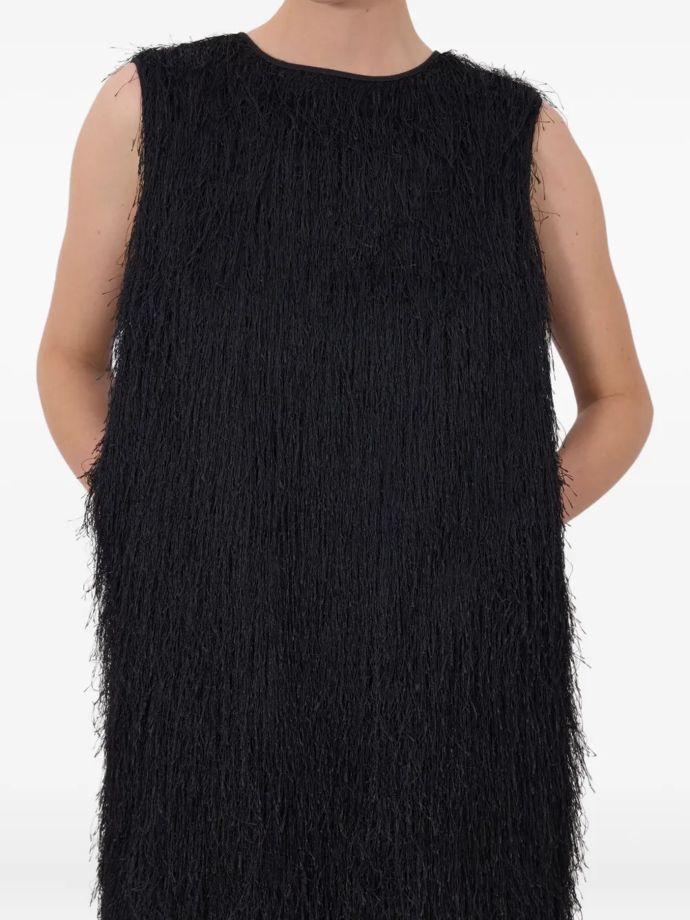 Tiwa Fringed Midi Dress
