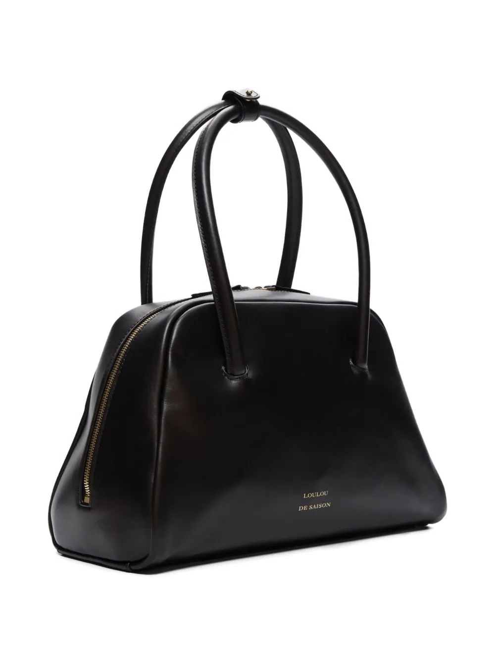 Loulou De Saison Vesper Double-handle Shoulder Bag In Black