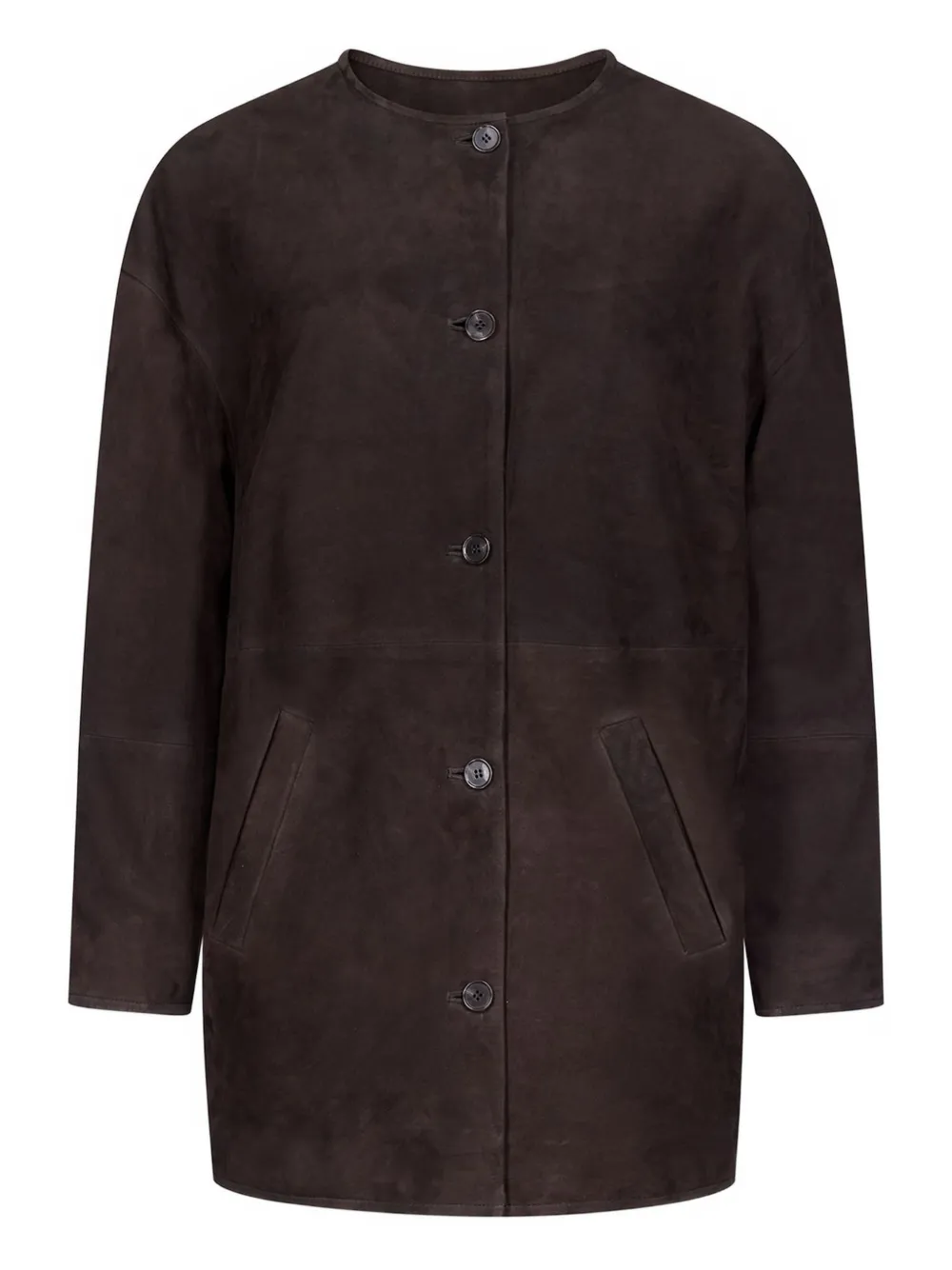 LouLou de Saison Waren button-up coat - Brown