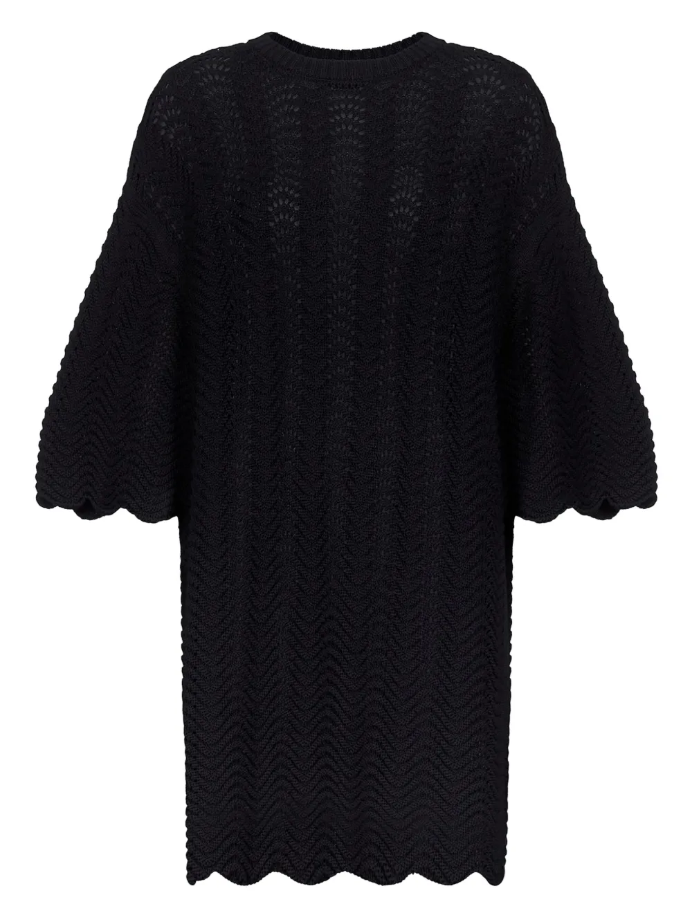 LouLou de Saison Abito midi Wafa con spalle scoperte - Nero