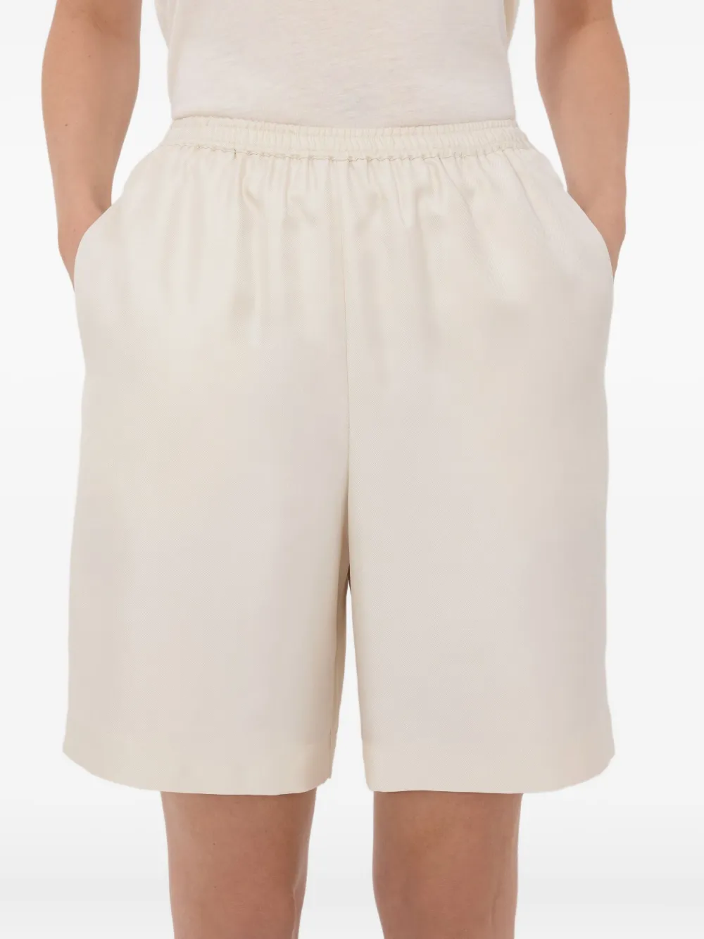 LouLou de Saison Shorts met print Beige
