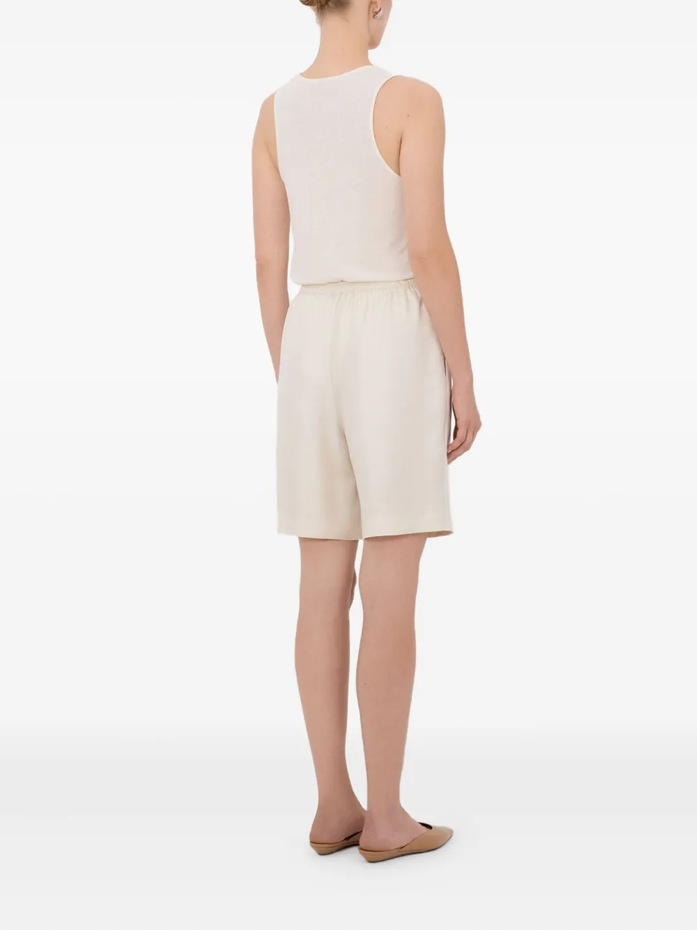 LouLou de Saison Shorts met print Beige