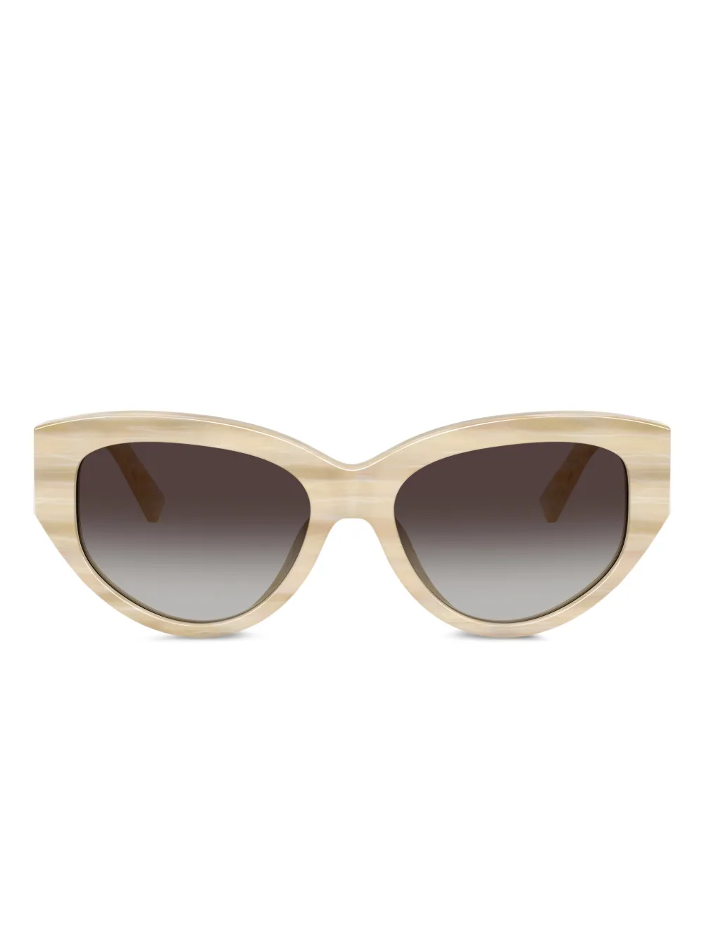 Dolce & Gabbana Eyewear cat-eye logo-detail sunglasses - Toni neutri
