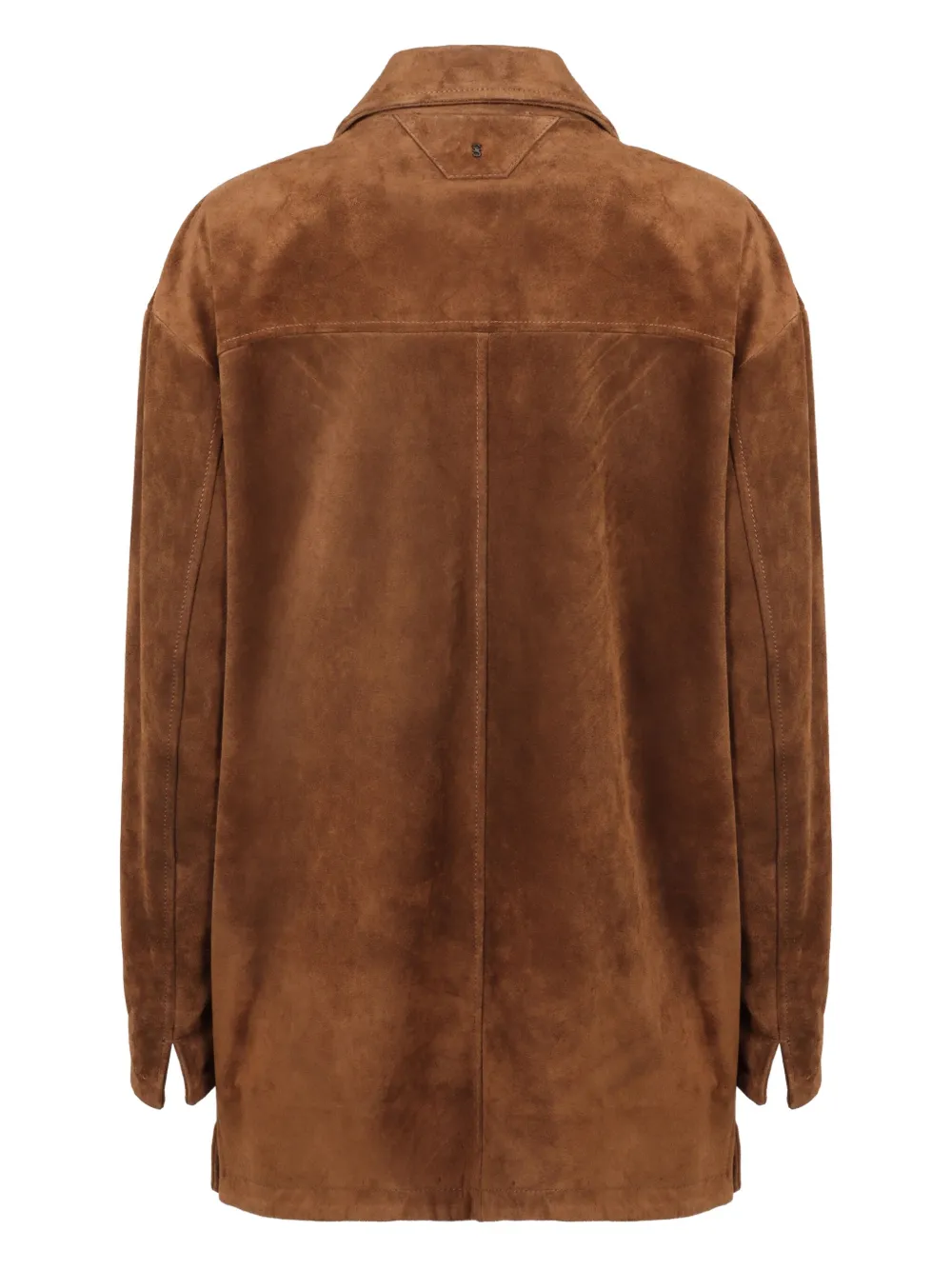 Salvatore Santoro flap-pocket suede jacket Bruin