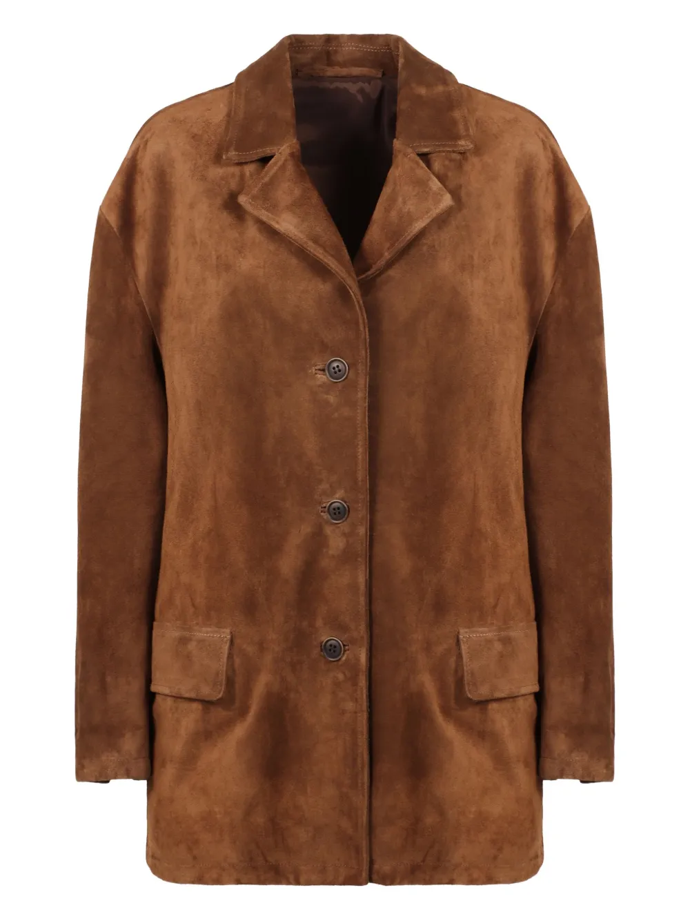 Salvatore Santoro flap-pocket suede jacket - Marrone
