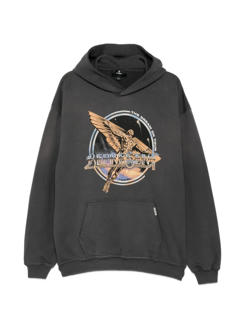 Represent Hoodie met print Grijs