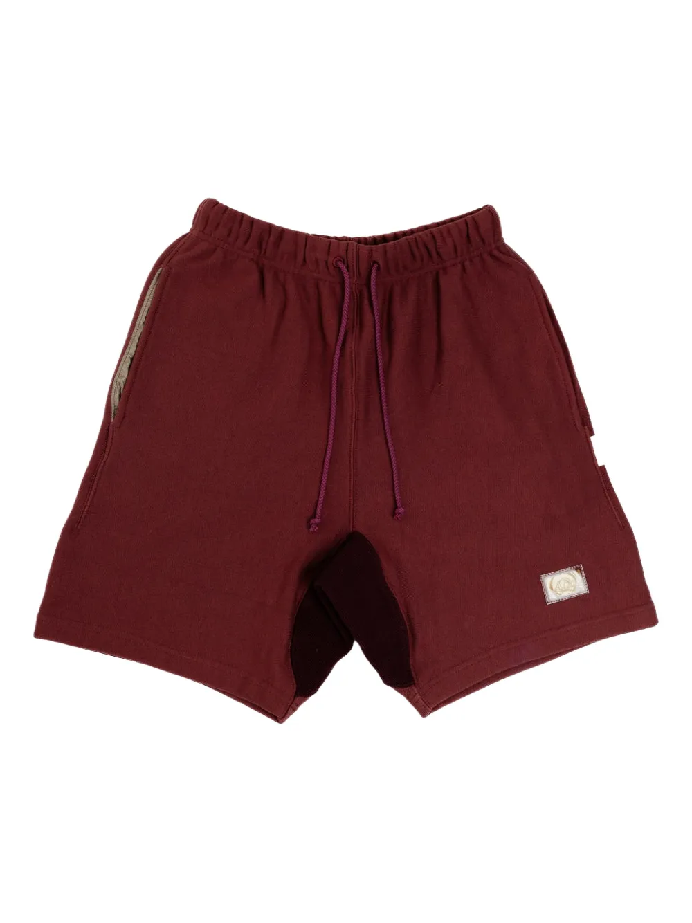 Advisory Board Crystals back patch pocket track shorts | Red | Image 1