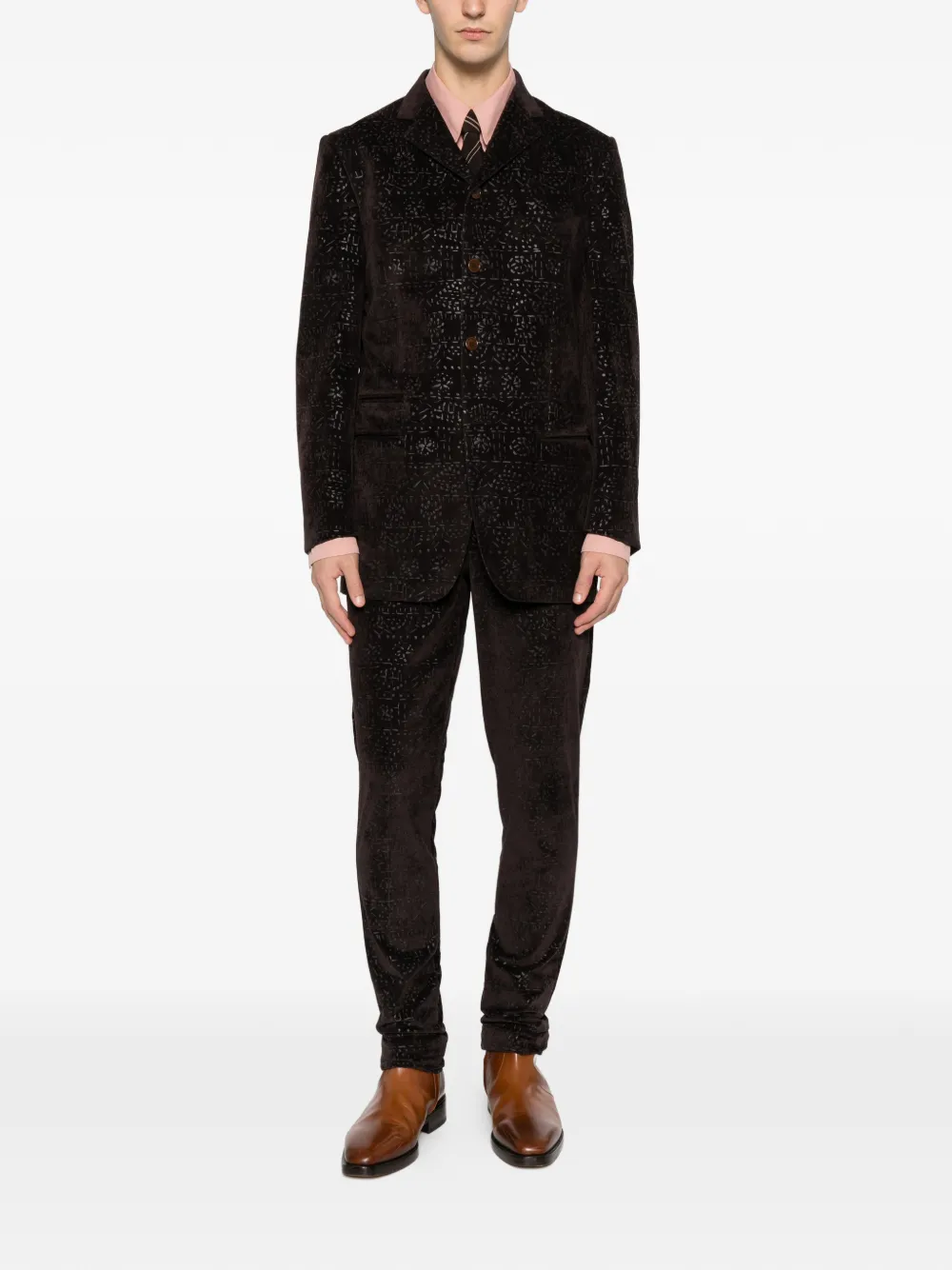 Romeo Gigli Pre-Owned 1990s patterned suit | Image 2