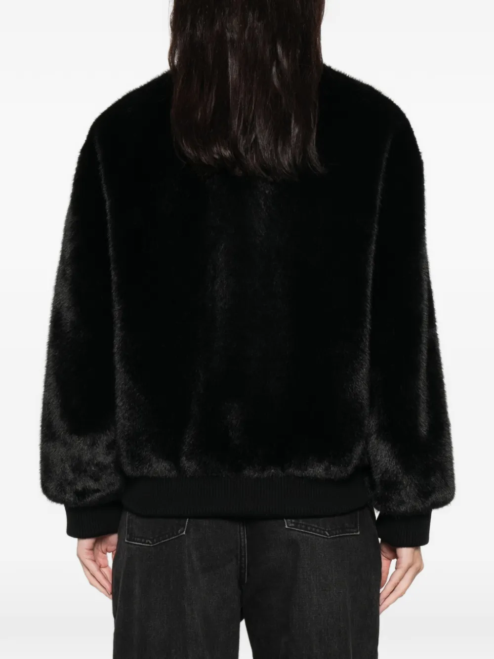 Ava Adore Faux-fur Jacket In Black