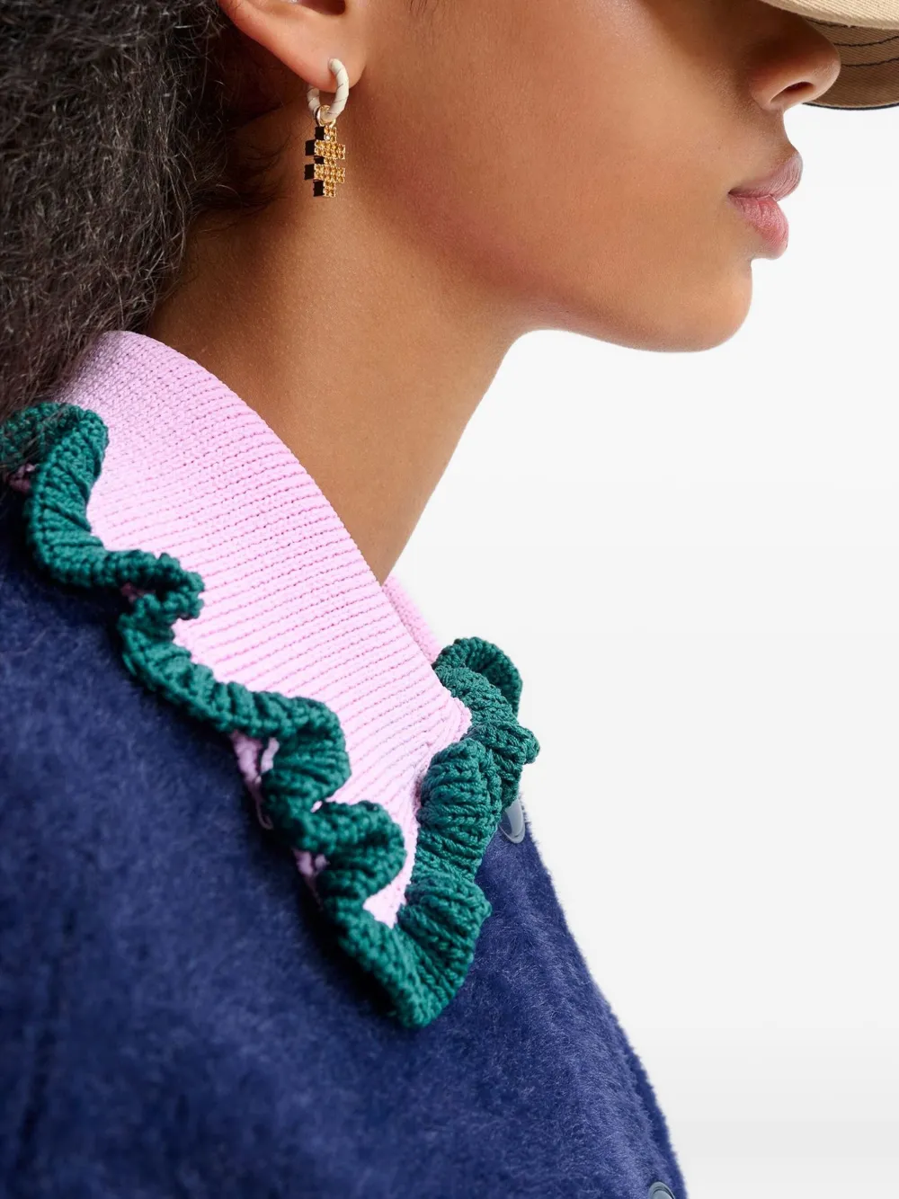 Essentiel Antwerp Jardener Cardigan In Blue