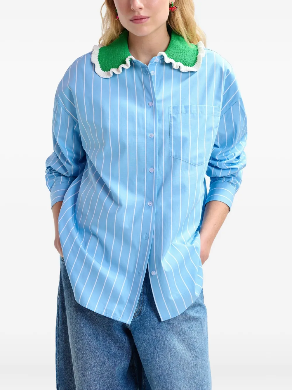 Essentiel Antwerp Joyful Shirt In Blue