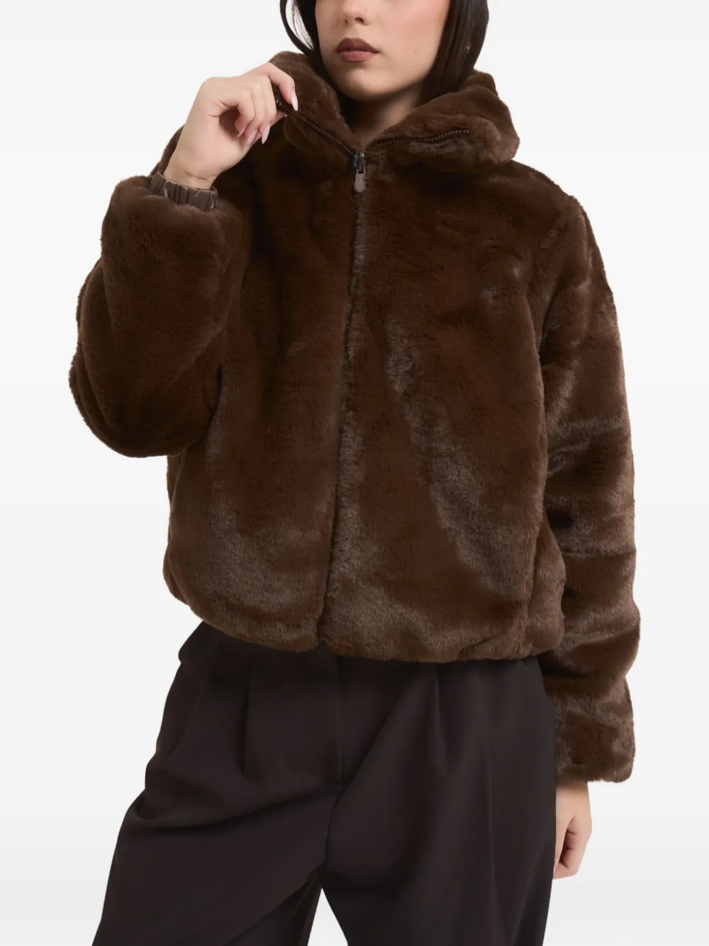 Save The Duck faux-fur jacket | Brown | Image 1