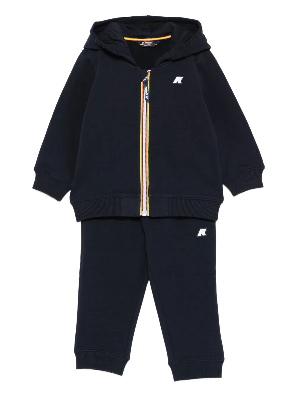 K Way Kids hooded logo tracksuit - Blu