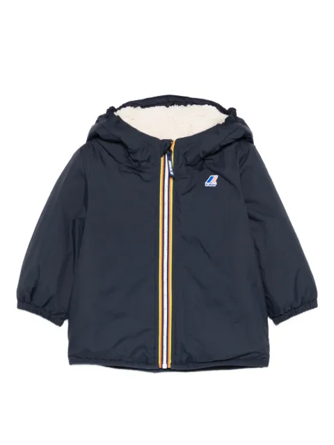 K Way Kids hooded striped jacket