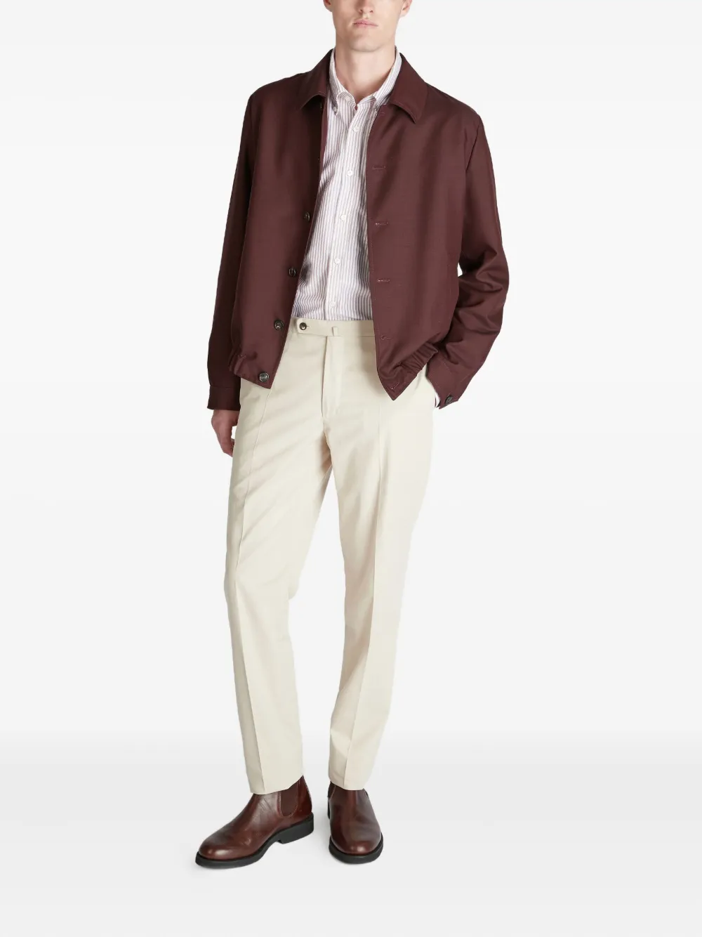 slowear twill texture wool bomber jacket | Bomber Jackets | Image 2