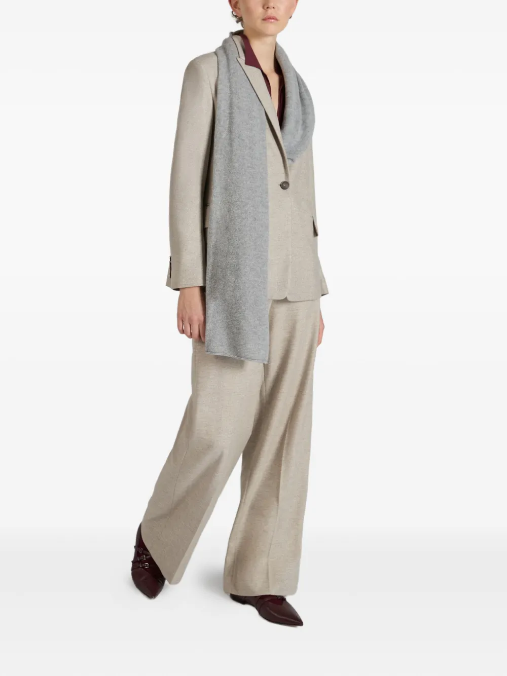 slowear x Incotex micro-pattern wool trousers | Straight-Leg Pants | Image 2