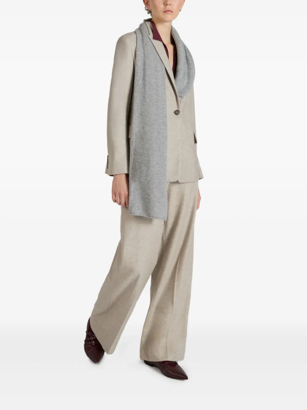 slowear x Incotex 迷你图案羊毛长裤 | 直筒裤 | Image 2