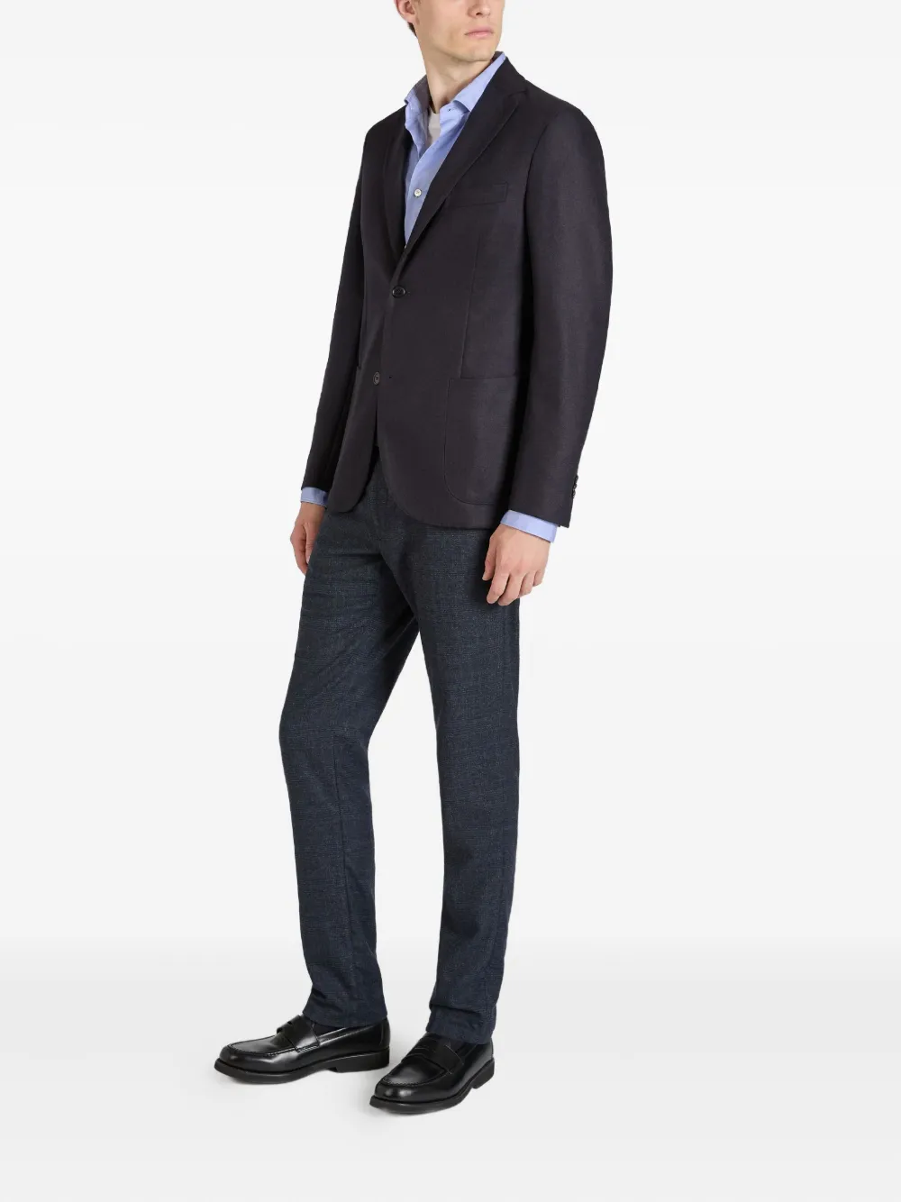slowear x Incotex prince wales check trousers | Regular & Straight-Leg Trousers | Image 2
