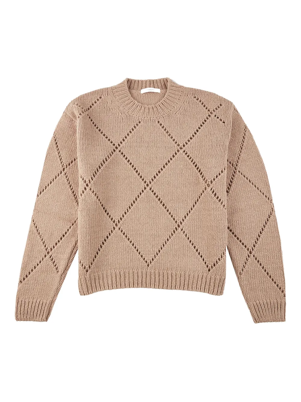 slowear diamond pattern wool jumper | Neutrals | Image 1