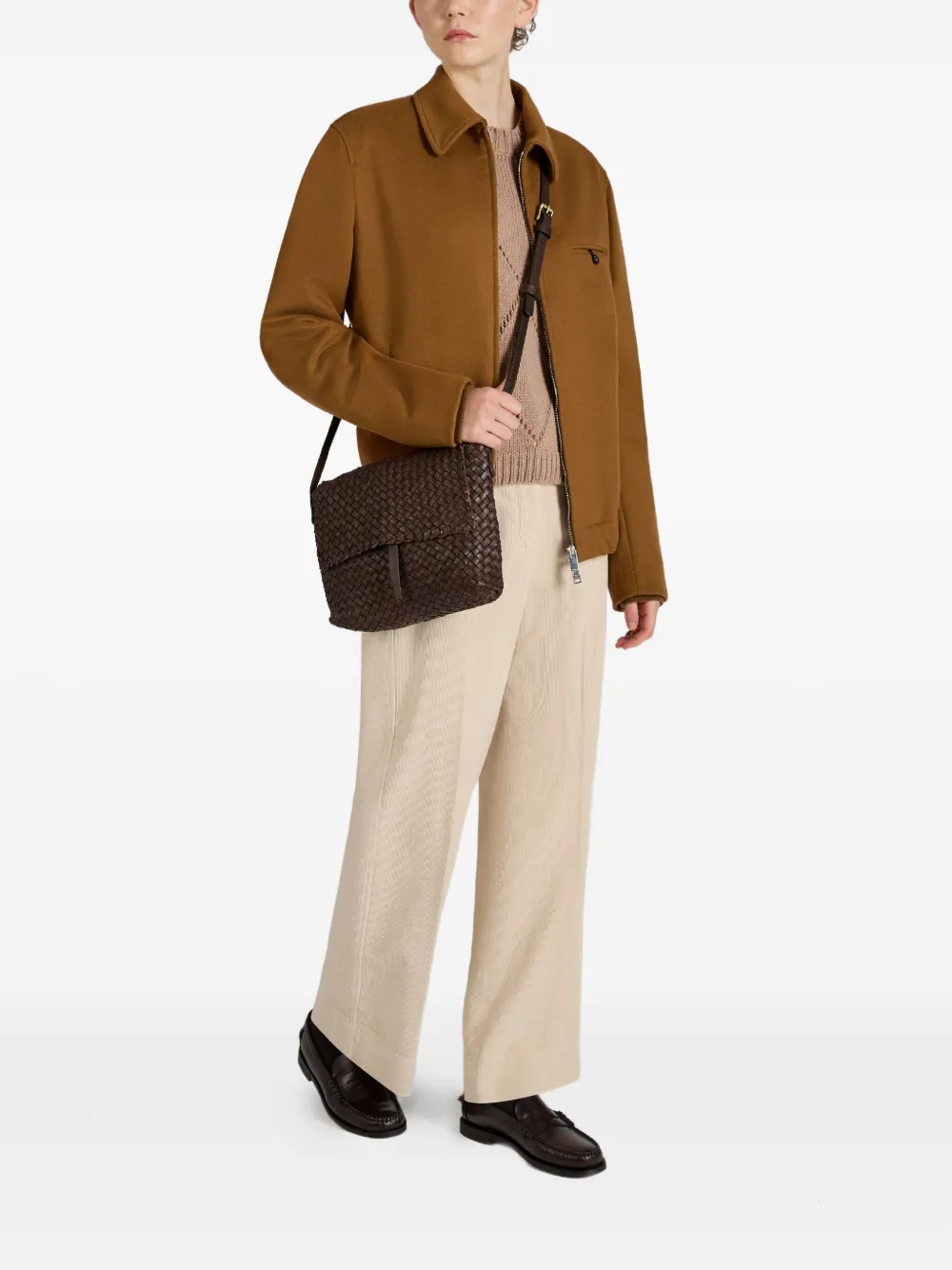 slowear diamond pattern wool jumper | Knitted Sweaters | Image 2