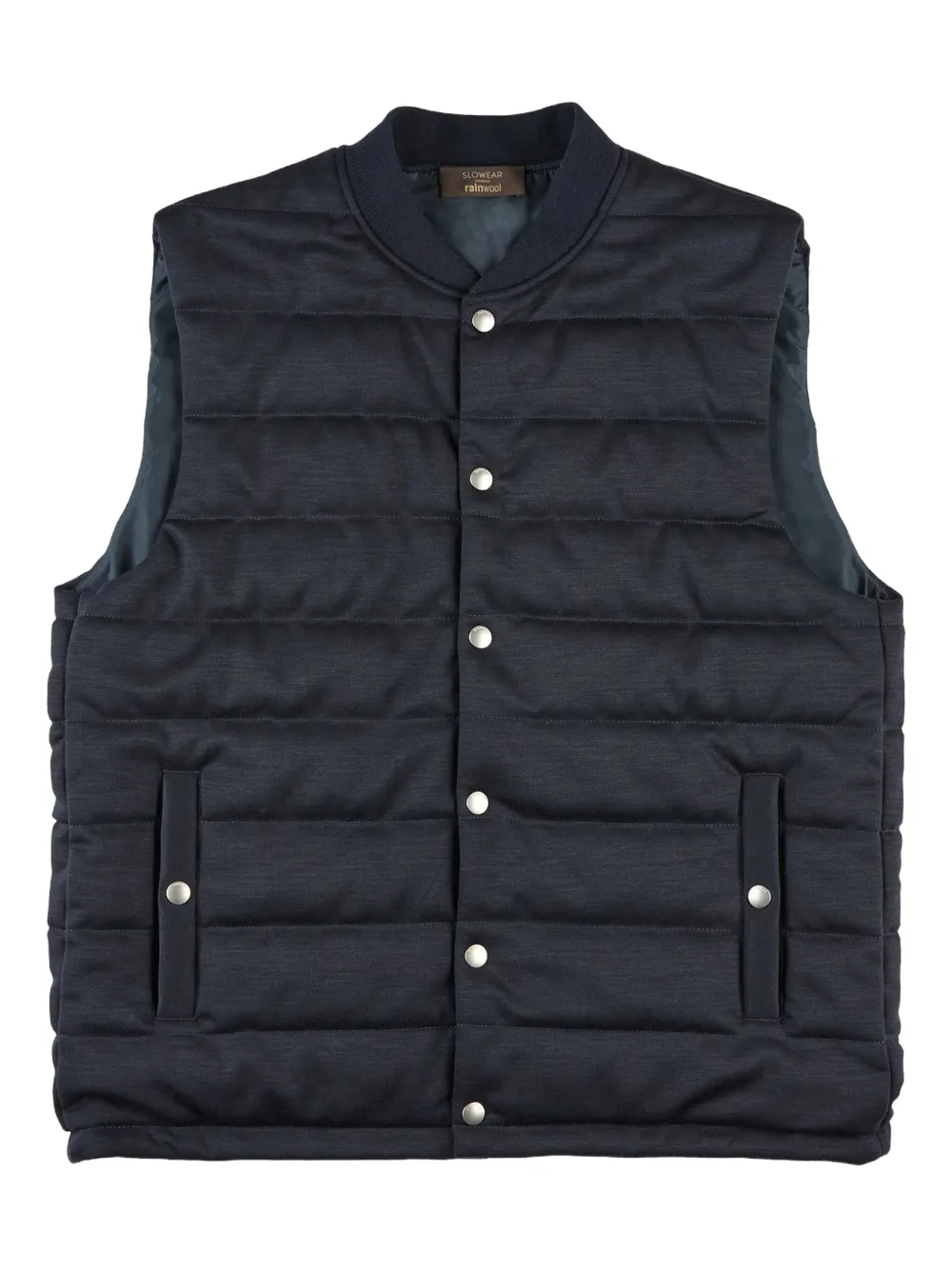 slowear welt pockets wool gilet | Blue | Image 1