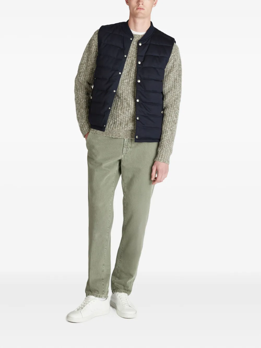 slowear welt pockets wool gilet | Waistcoats & Gilets | Image 2