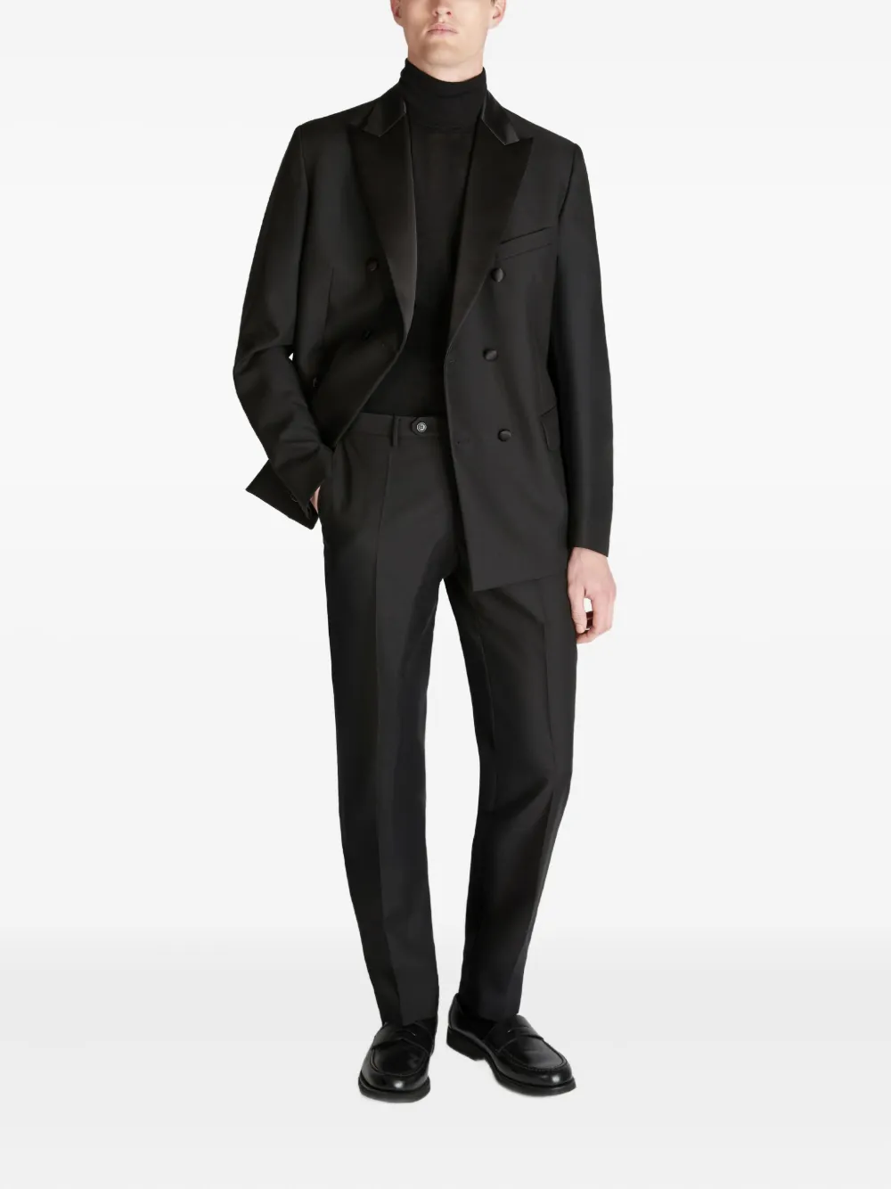 Slowear Scheerwollen broek met rits - Zwart