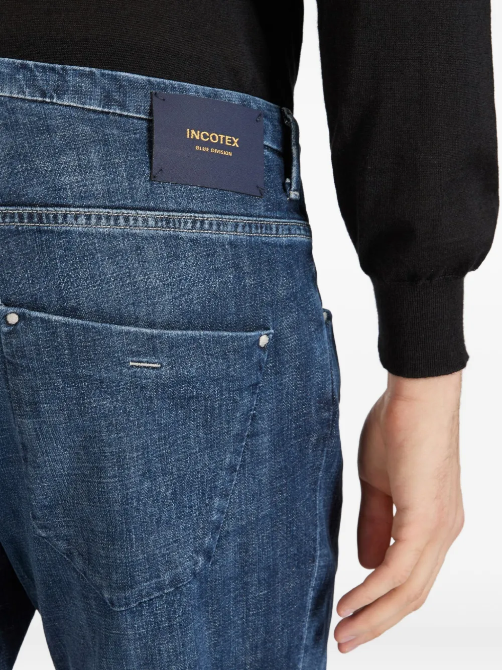 slowear Katoenen pantalon met vijf zakken Blauw