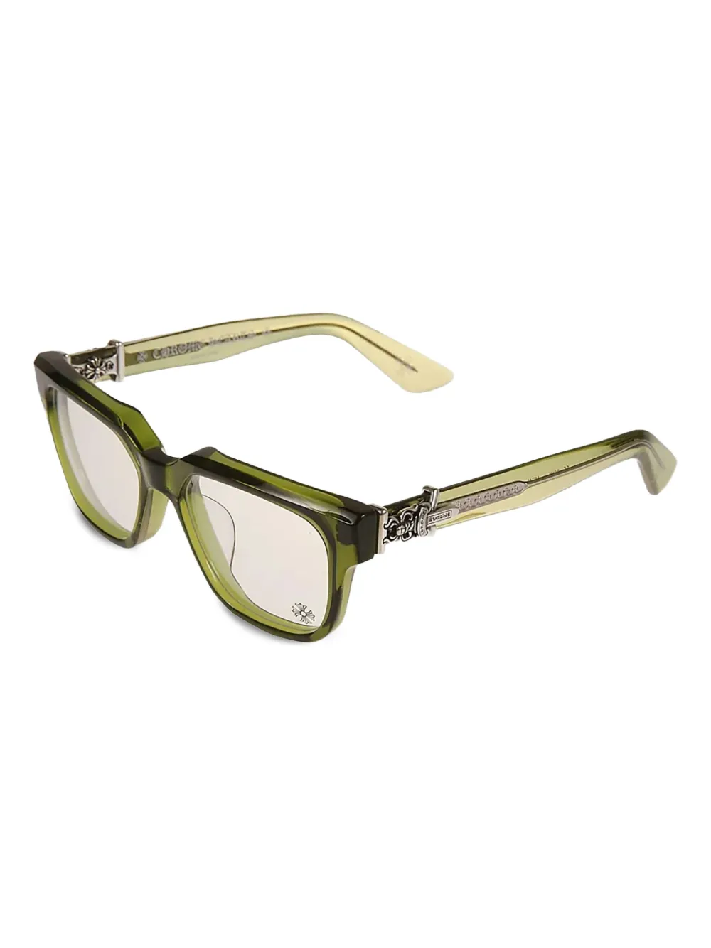 Chrome Hearts Vagillionaire II square-frame glasses | Green | Image 1