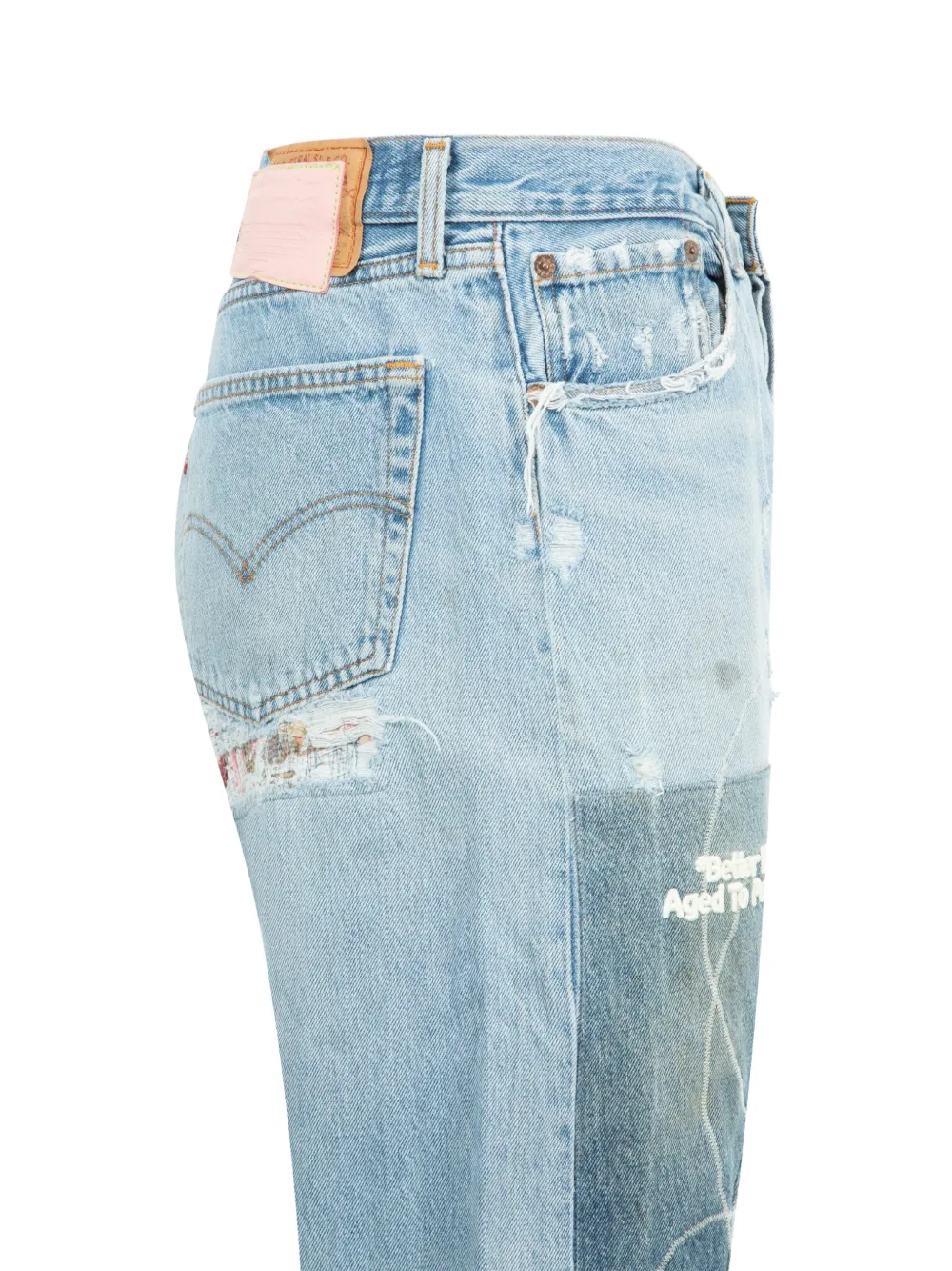  Better With Age Patchwork Trousers - Blue 