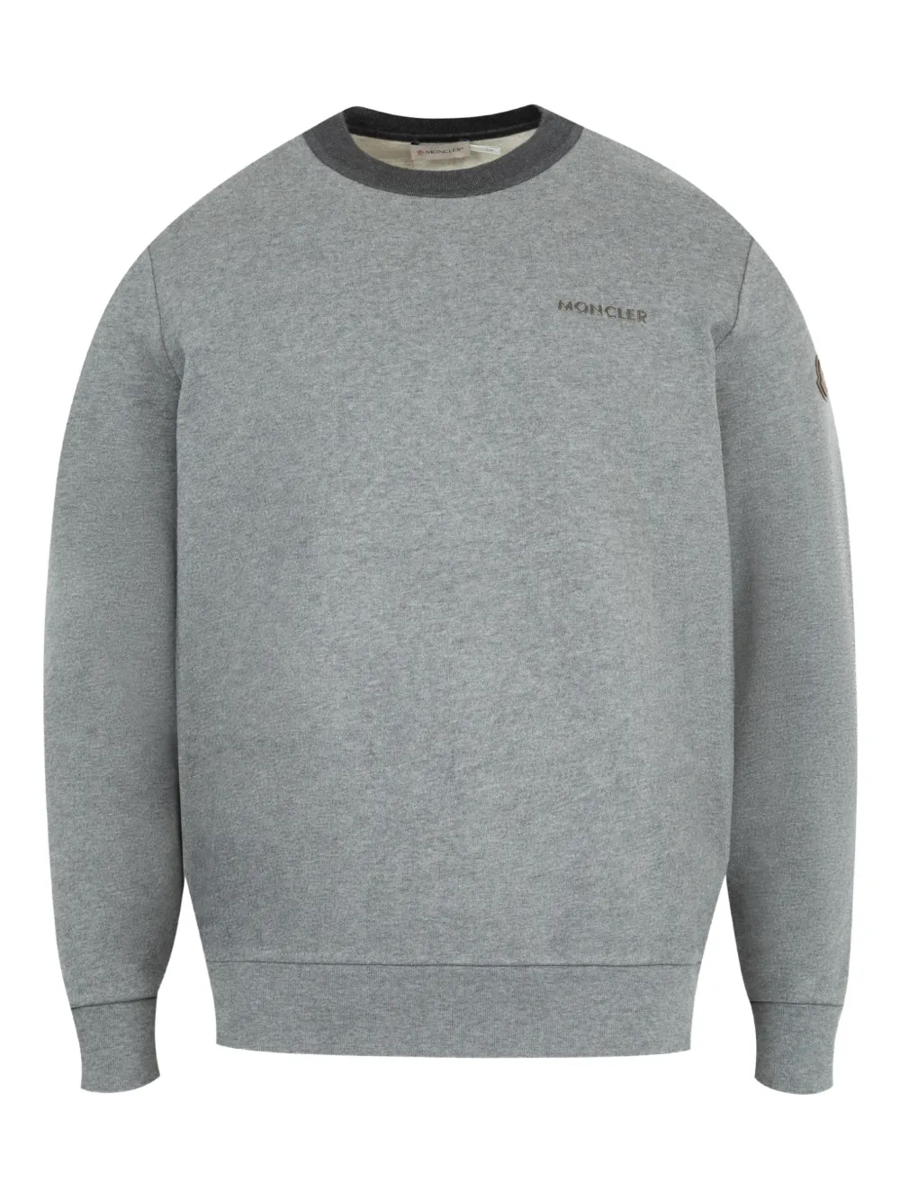 Moncler Felpa con applicazione | grigio | Image 1