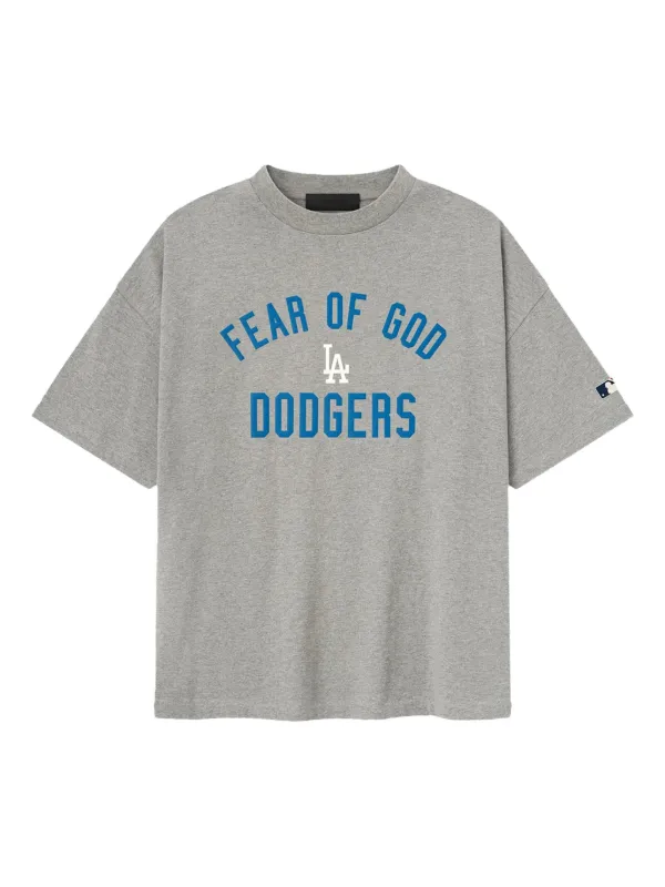 FEAR OF GOD ESSENTIALS x MLB Dodgers 90's T-shirt | Grey | FARFETCH