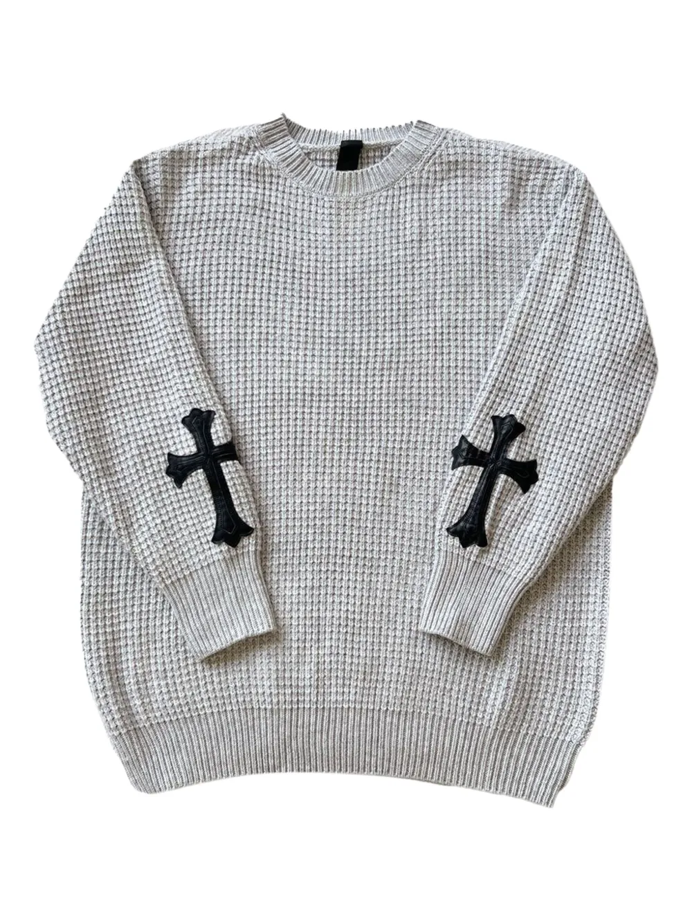 Chrome Hearts cross-detail sweater | Grey | Image 1