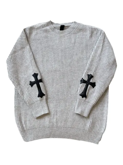 Chrome Hearts cross-detail sweater