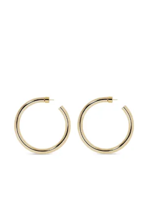 HOORSENBUHS Crescent フープピアス | シルバートーン | FARFETCH JP