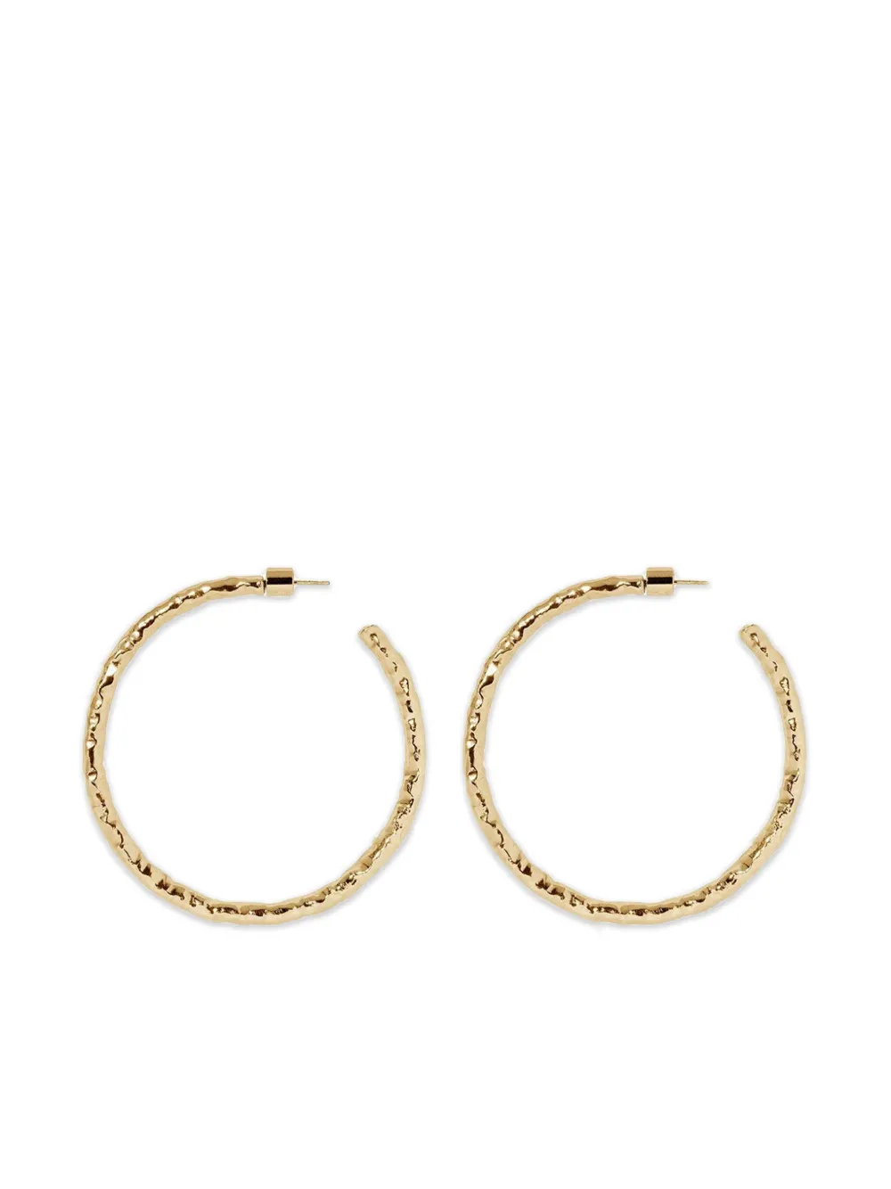 Jennifer Fisher Hailey hammered hoop earrings - Gold