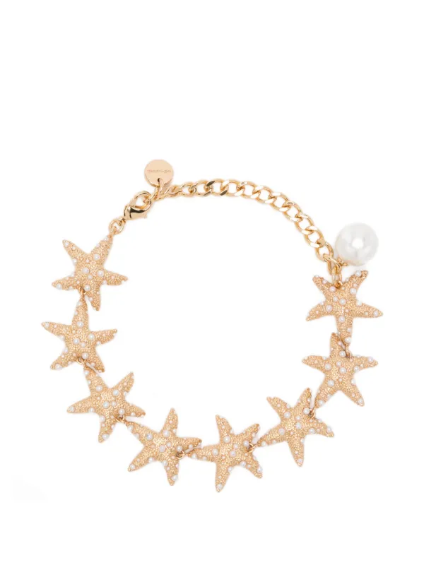 Self-Portrait Sea-star Bracelet in Gold