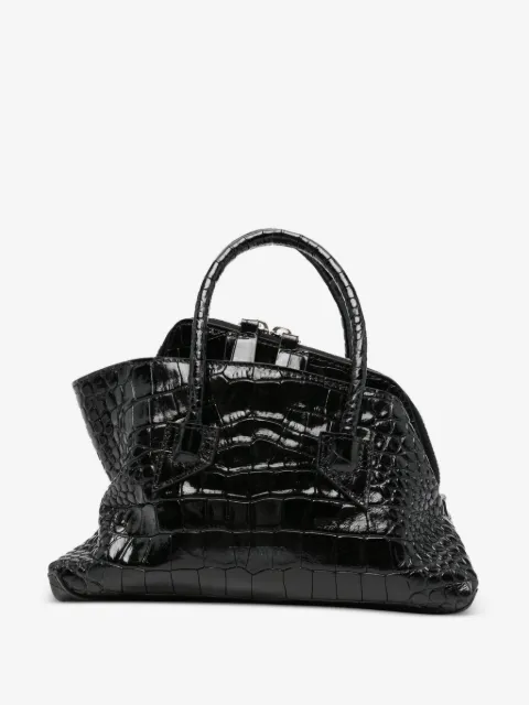 The Attico mini La Passeggiata crocodile-effect tote bag