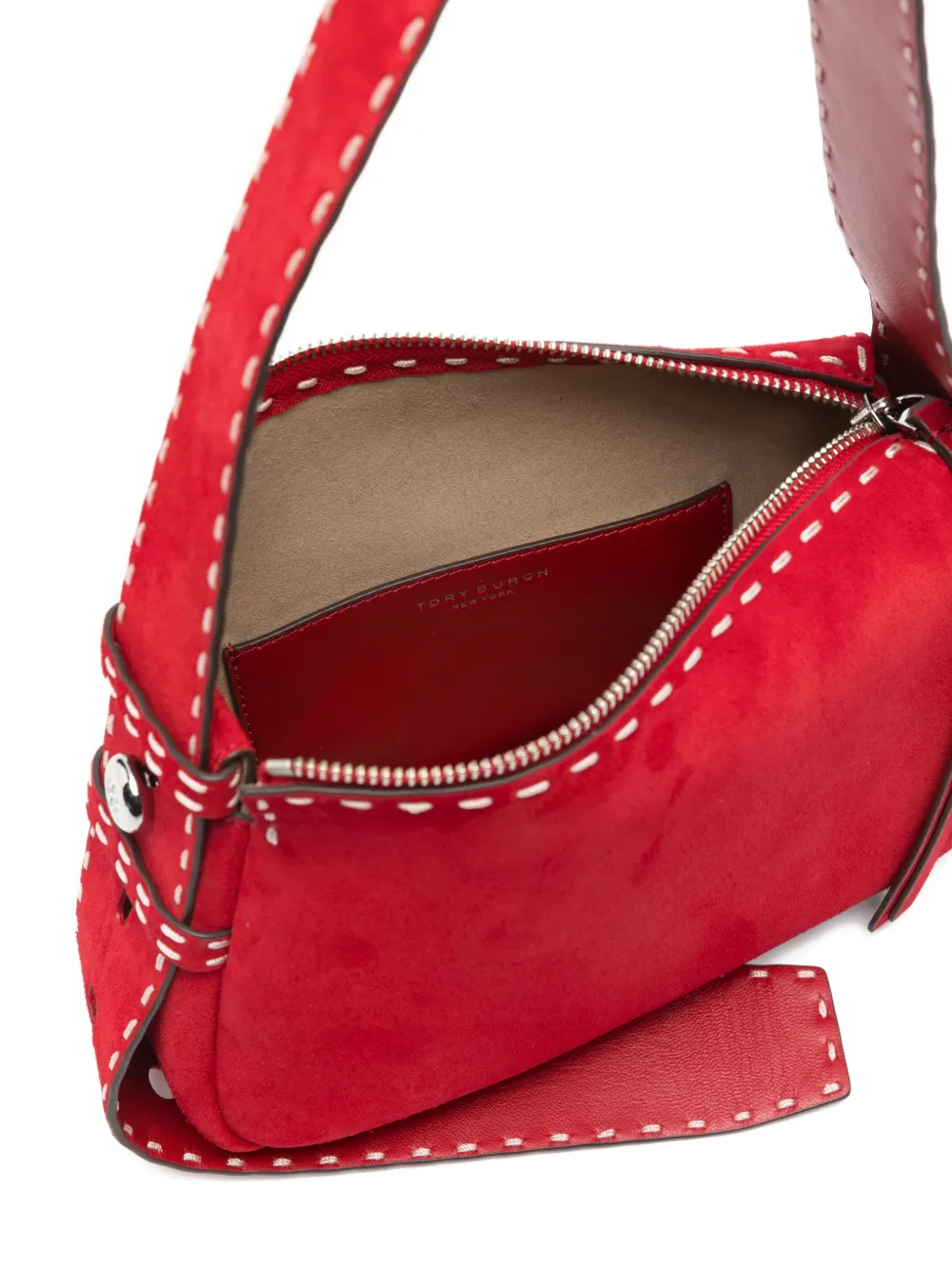 Tory Burch Small Romy Shoulder Bag | Red | FARFETCH