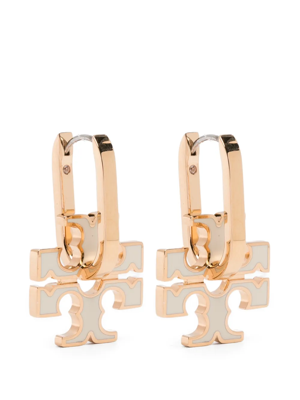 Tory Burch Kira enamel motif earrings - Oro