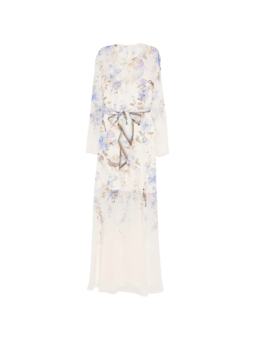 ZIMMERMANN Luna floral print tie maxi dress - Toni neutri